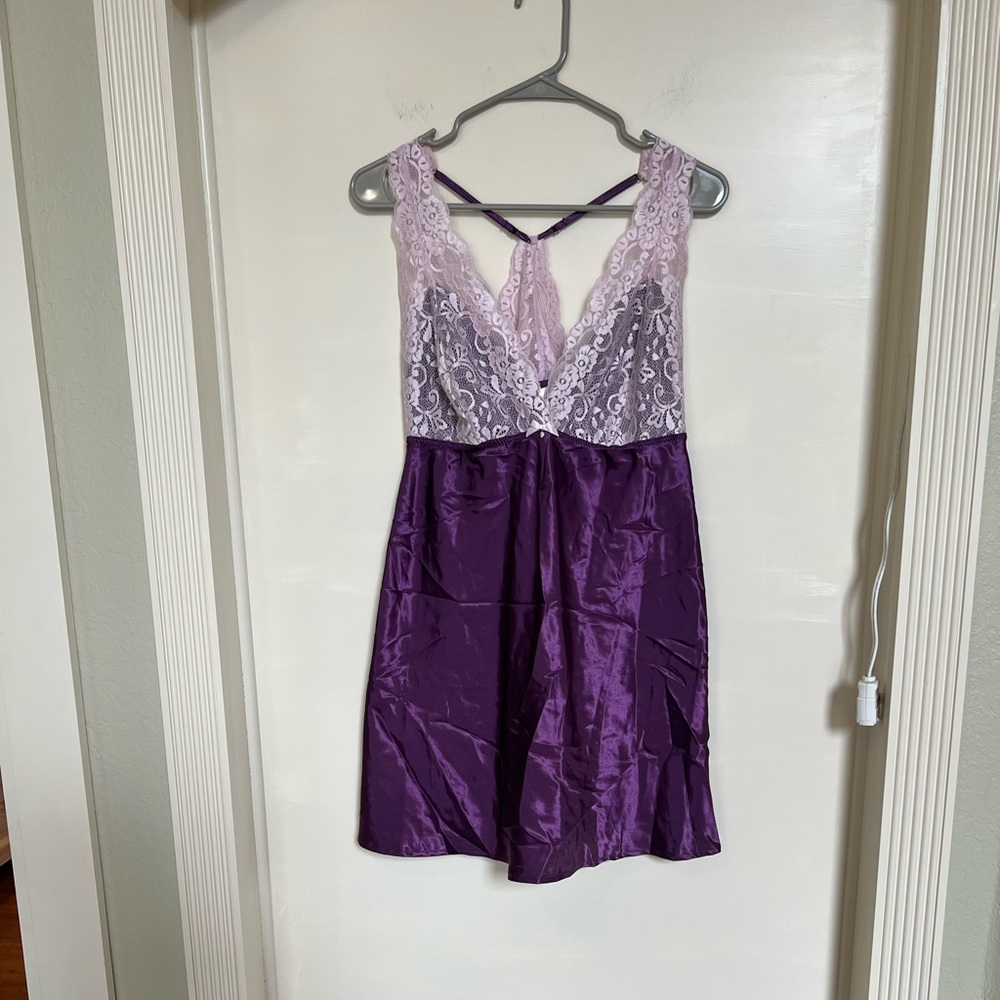 Purple lingerie slip